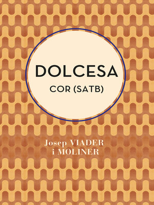 cover image of Dolcesa (SATB)